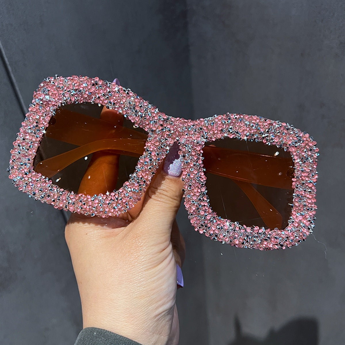 Damen Sonnenbrille mit funkelndem Strassrahmen Brehn