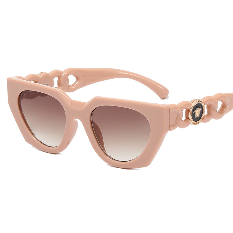Damen modische Sonnenbrille mit extravagantem Design und luxuriösen Details Brehn