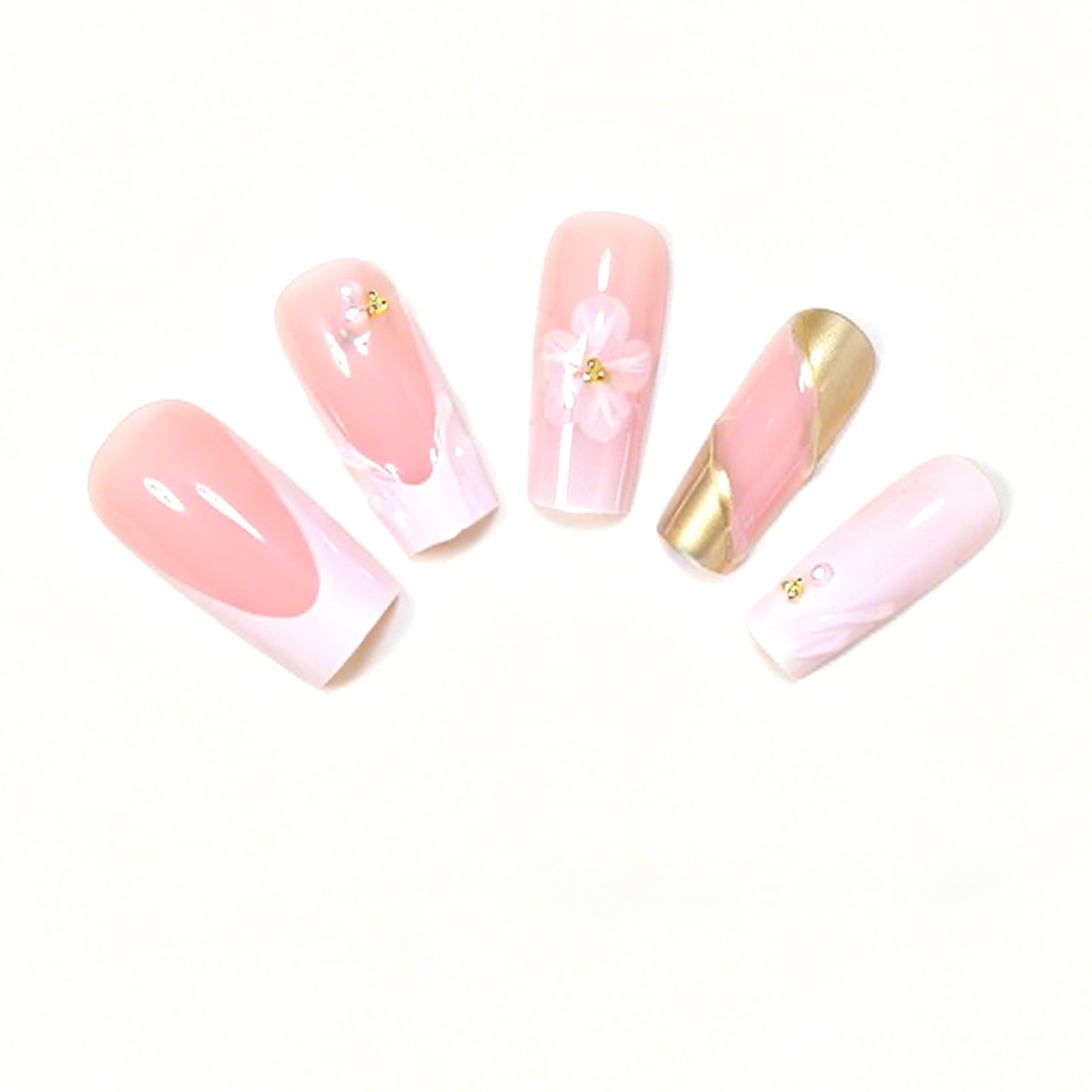 Deluxe Floral Acryl Nagelkunst Set Brehn