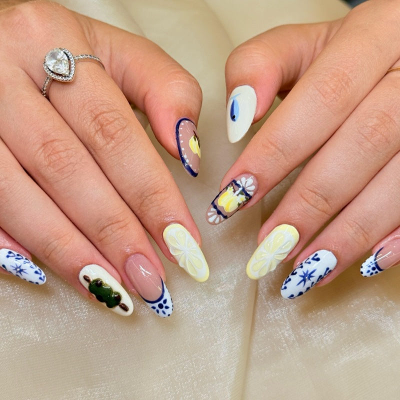 Tierisch inspiriertes Press-On-Nagelkunst-Set Brehn