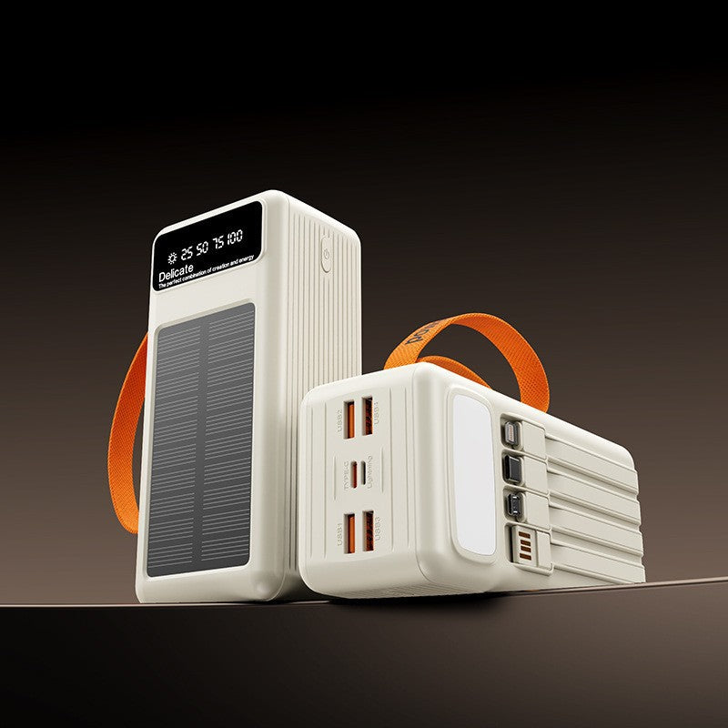 Tragbare Solar-Powerbank mit intelligenter Ladetechnologie und digitaler Anzeige Brehn