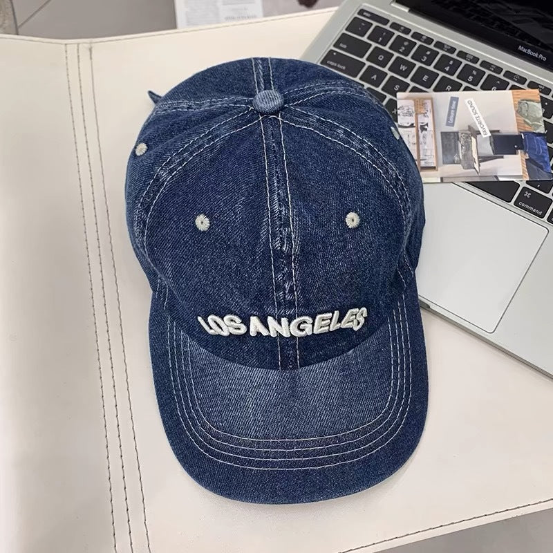 Denim bestickte Baseballmütze