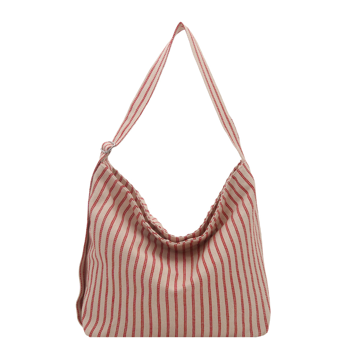 Lässige gestreifte Canvas-Shopper-Tasche Brehn