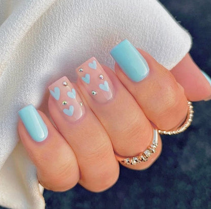 Herz-muster dekorative Acryl-Nail Art Brehn