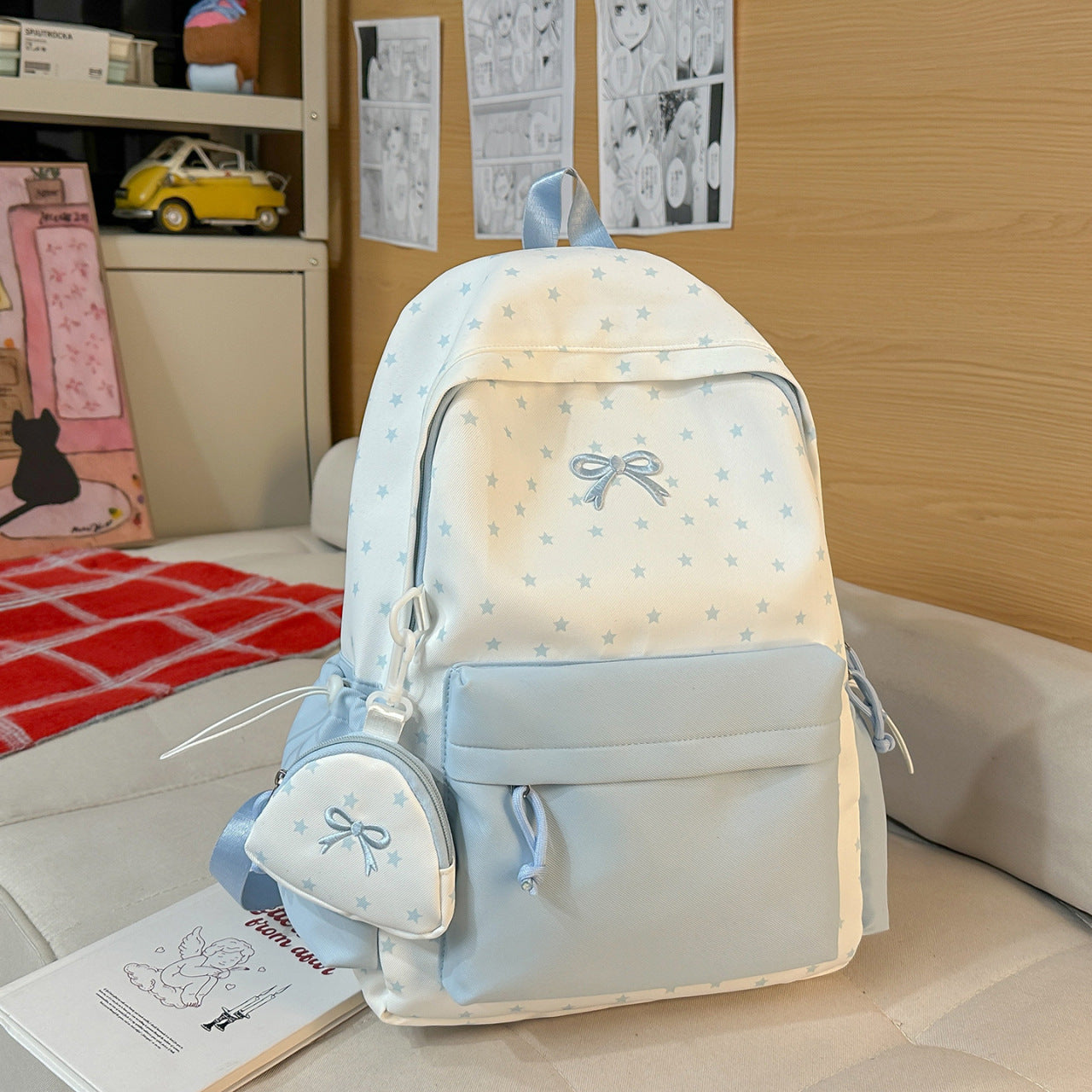 Verspielter, mit Schleifen verzierter Rucksack Brehn