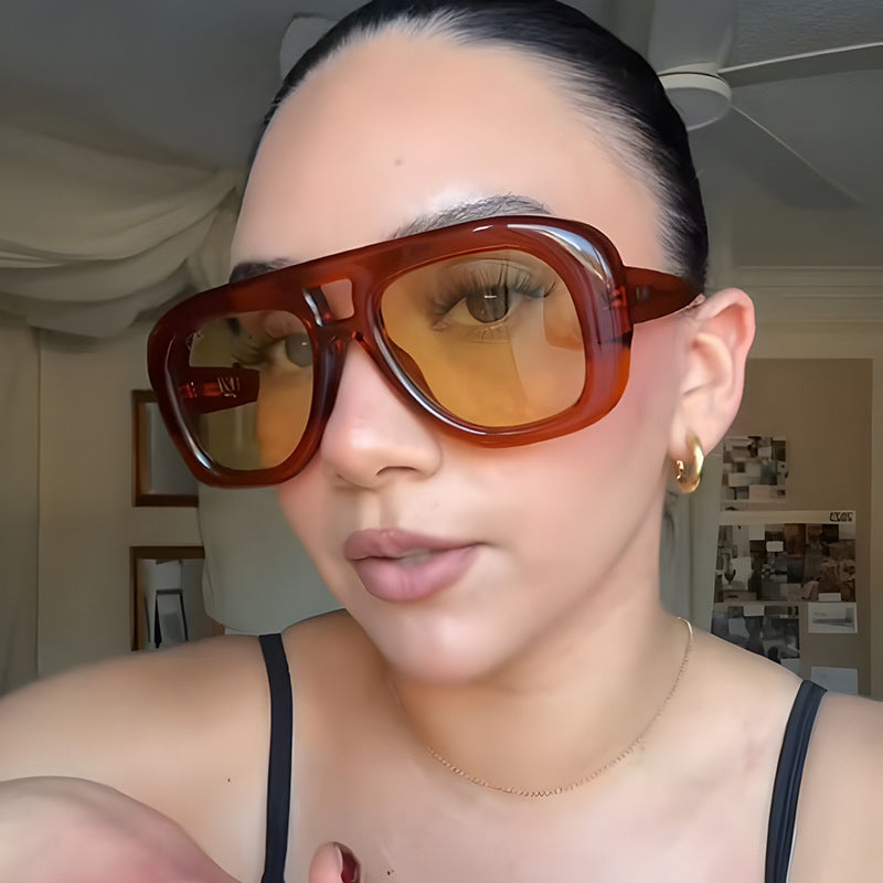 Damen markante Sonnenbrille im eleganten Stil Brehn