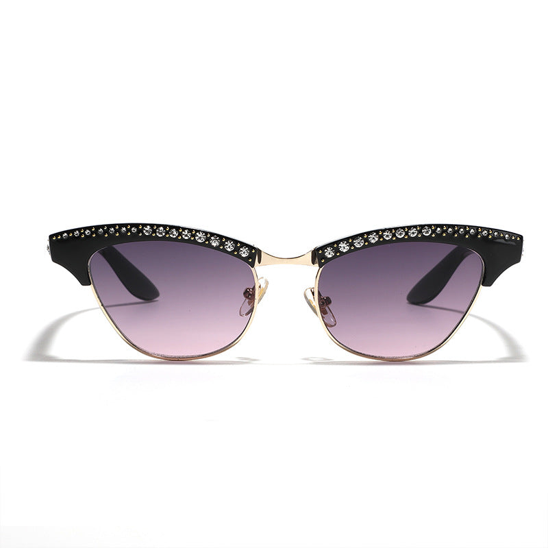 Damen Katzenaugen Brille mit eleganten Glitzerdetails Brehn