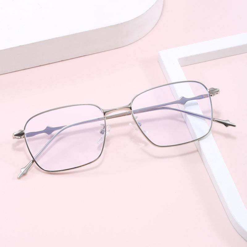 Damen elegante quadratische Sonnenbrille mit hochwertigem Metallrahmen Brehn