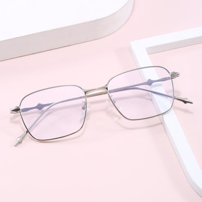 Damen elegante quadratische Sonnenbrille mit hochwertigem Metallrahmen Brehn