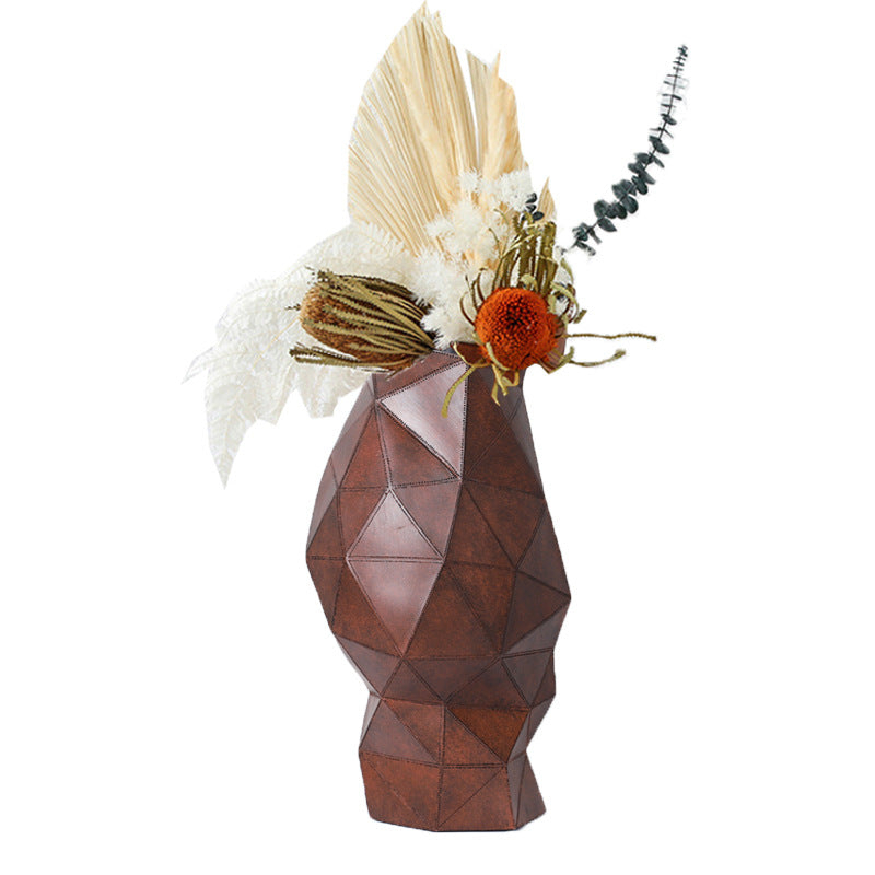 Geometrische Dekorative Blumen Vase
