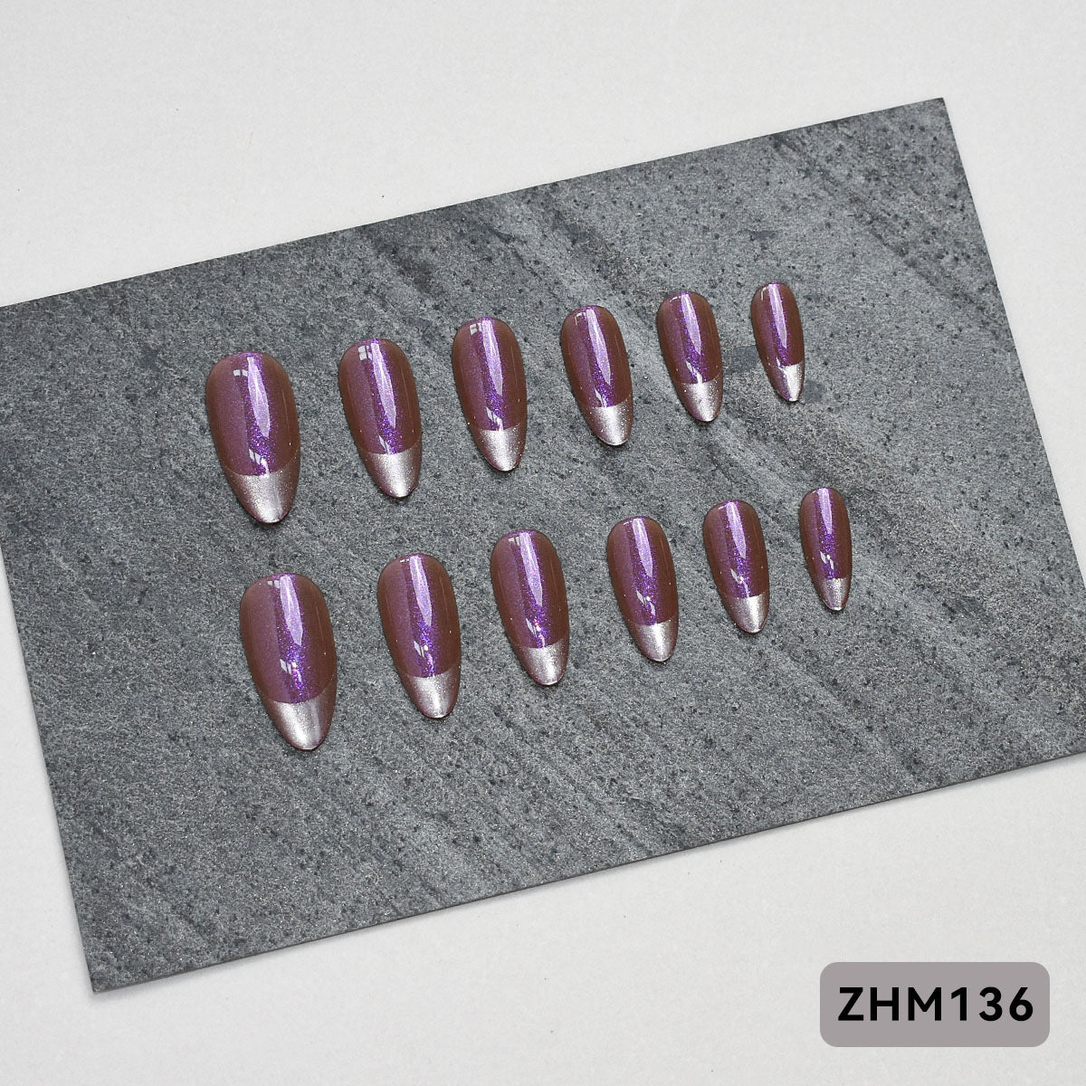 Künstlerisches Press-On-Nagelset mit Kirschblütenmuster Brehn