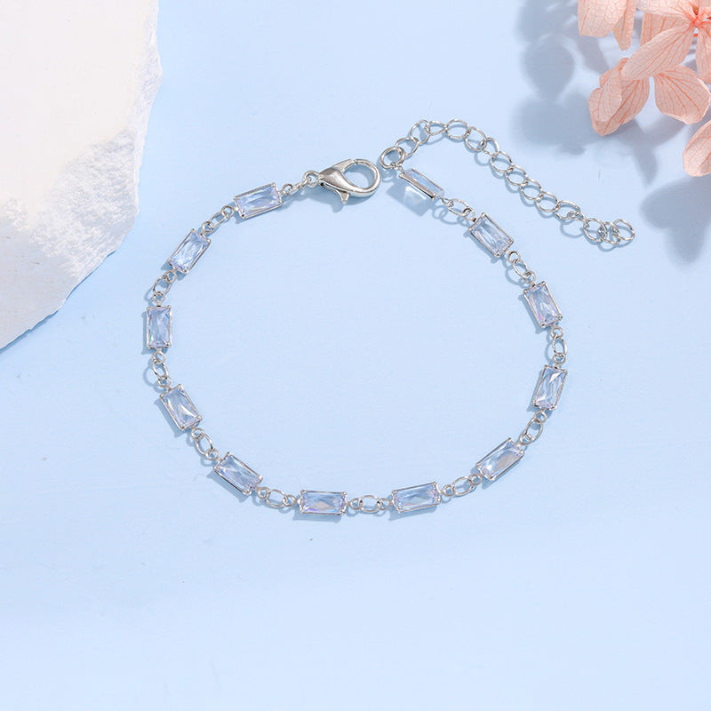Elegante Glas-Ketten-Armband Brehn