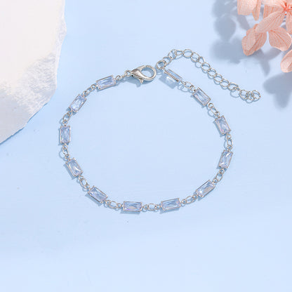 Elegante Glas-Ketten-Armband Brehn