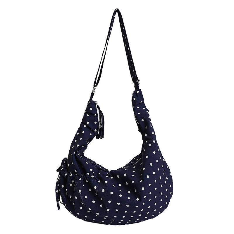 Punktemuster Schultertasche