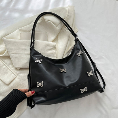 Elegante Schmetterling Verzierte Schultertasche