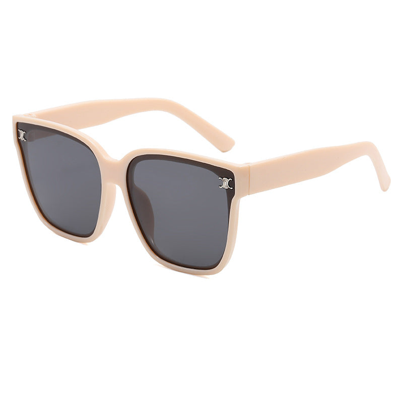 Damen Modische oversized Sonnenbrille mit rautenförmigen Gläsern Brehn