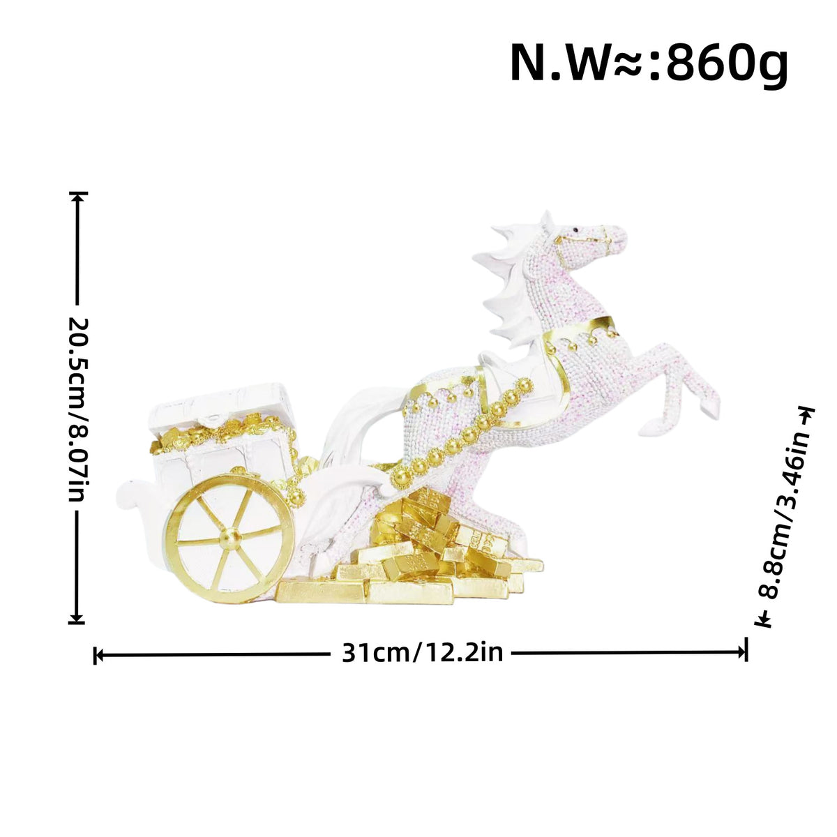 Dekorative Pferdefigur Brehn
