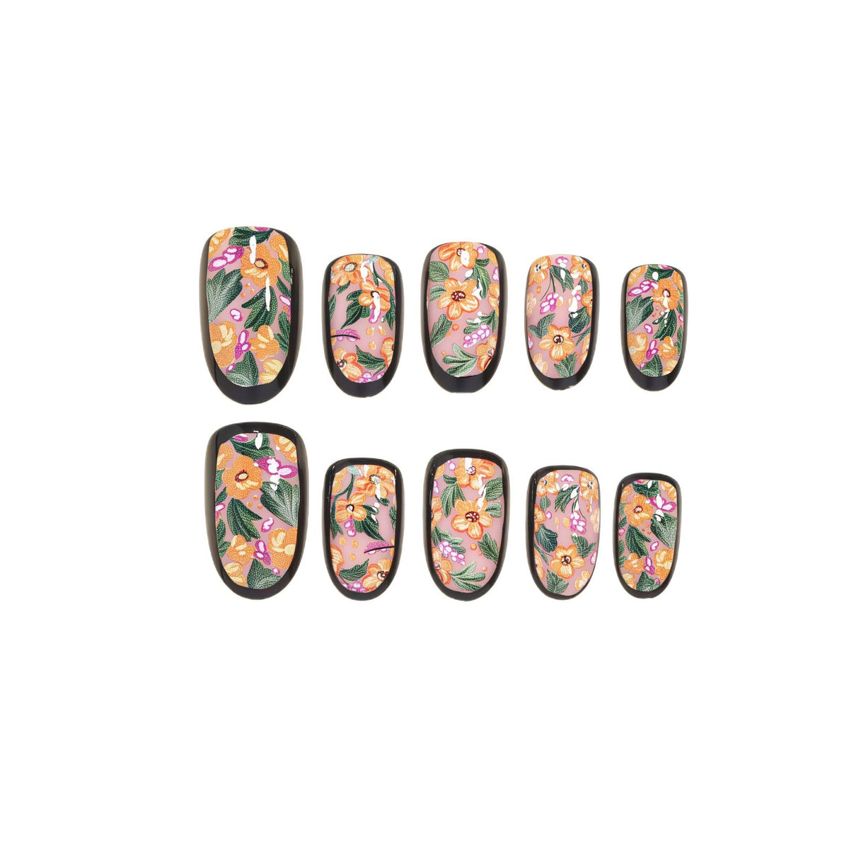 Saisonales thematisiertes Press-On-Nagelkunst-Set Brehn