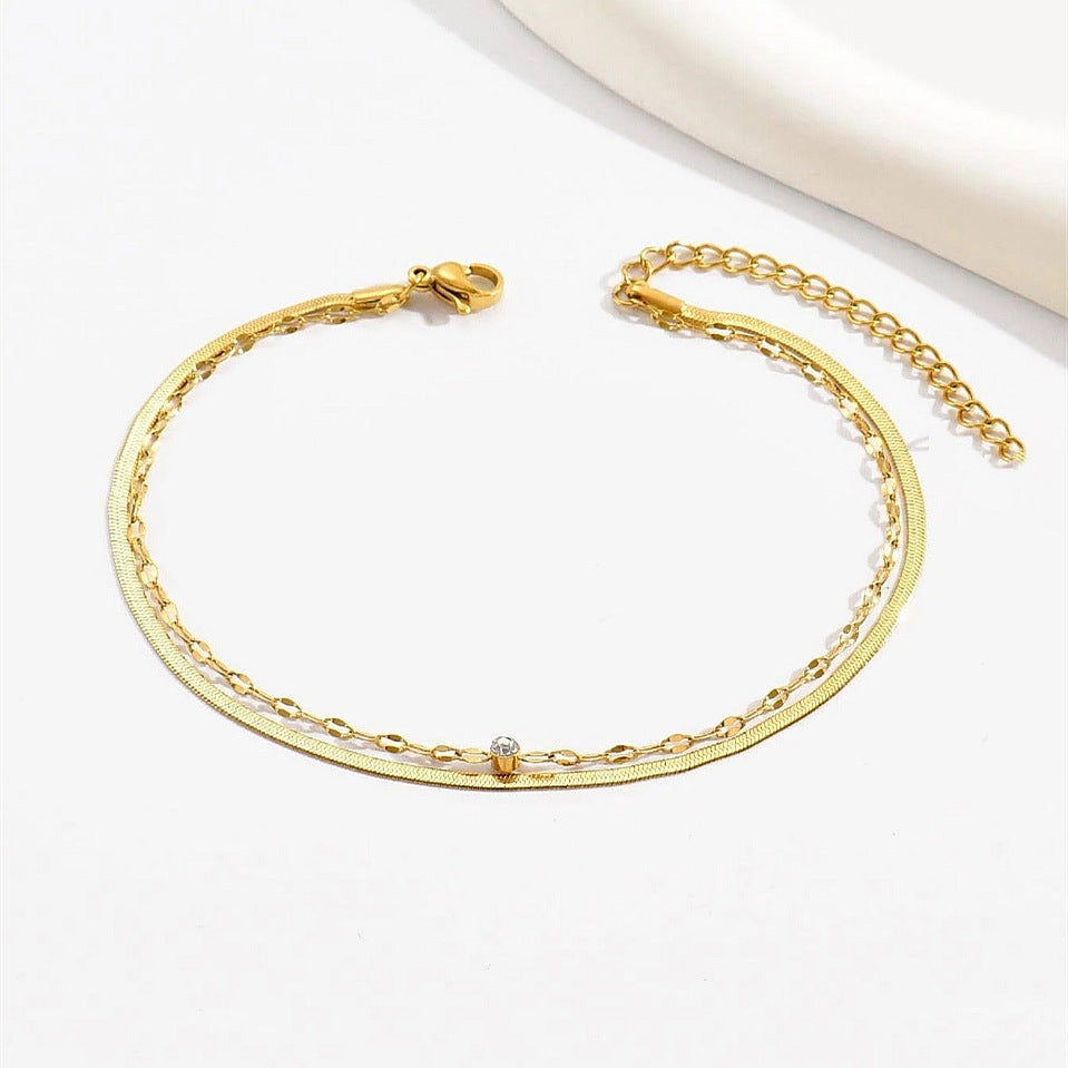Sleek Minimalist Chain Anklet Brehn