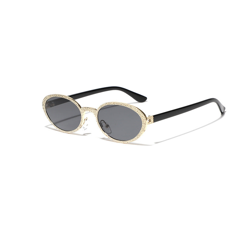 Damen Glamouröse Sonnenbrille mit funkelnder Rahmenverzierung Brehn