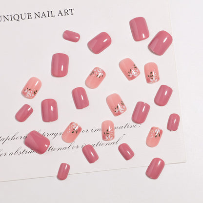 Künstlerisches florales Nageldesign Press-On Set Brehn