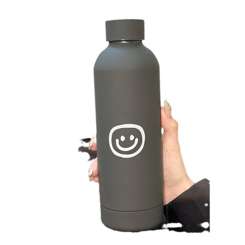 Damen Isolierte Trinkflasche mit lustigem Emoji-Design Brehn