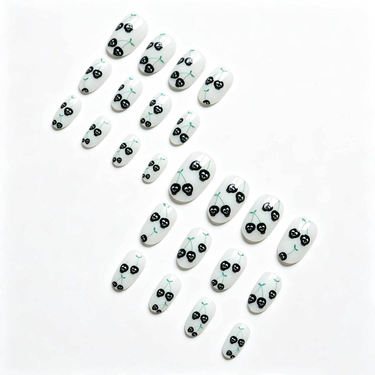 Edgy Skull Kirsche Nagelkunstset
