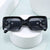 Damen Polygone Sonnenbrille mit glamourösem Verzierungsrahmen Brehn