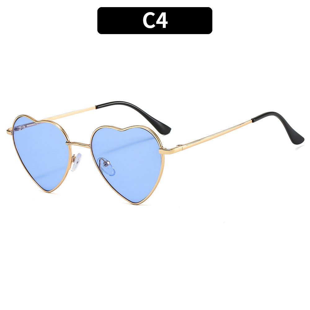 Herzförmige Mode-Sonnenbrille