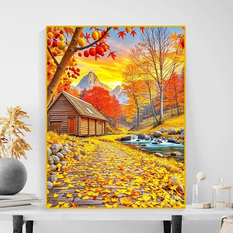 Herbstlandschaft Leinwanddruck Brehn
