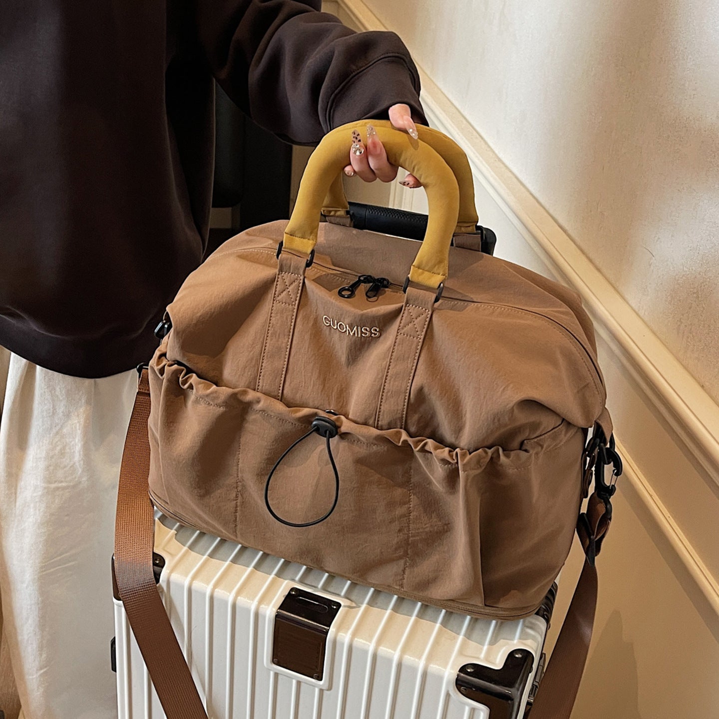 Vielseitige Multi-Compartment Reise Wochenendtasche Duffle Brehn