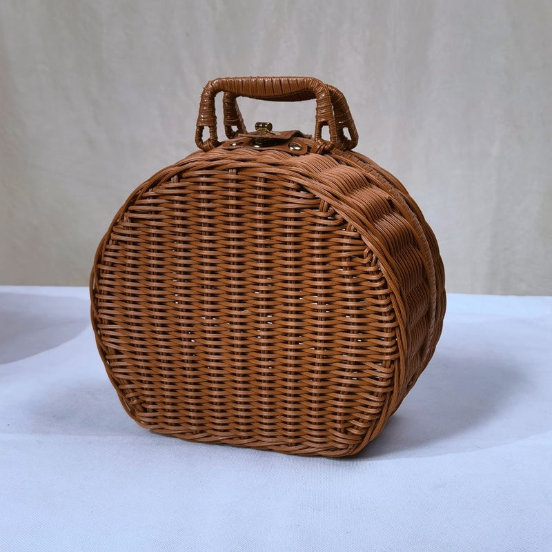 Damen stilvolle geflochtene Handtasche Brehn
