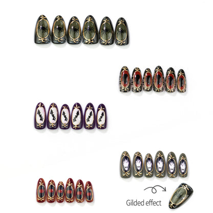 Halloween-Themen Press-On Nagelkunst Set 1790738757