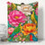 Blumenmuster Fleece-Decke
