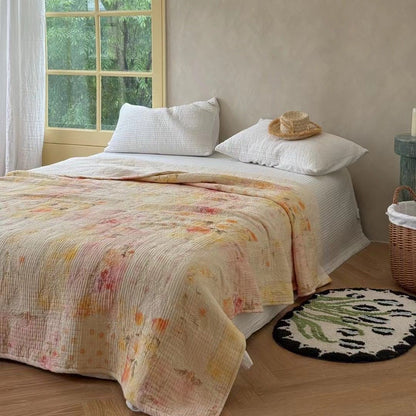 Baumwolle Gaze Patchwork Ge quiltete Bettdecke
