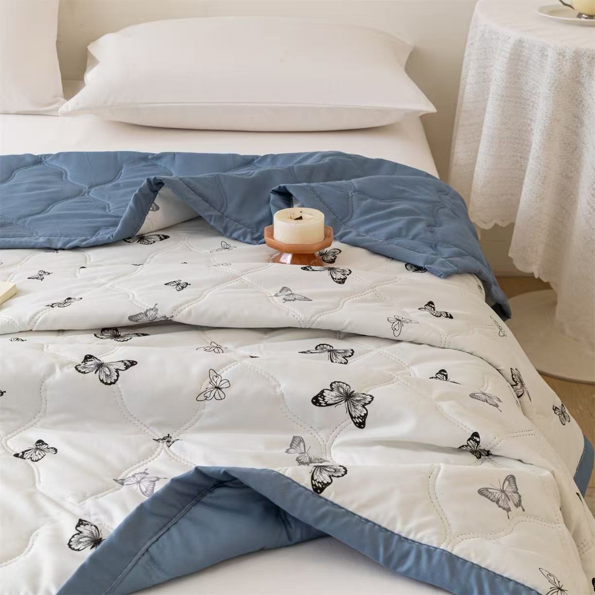 Damen Kuschelige Decke mit verspieltem Schleifen-Design Brehn