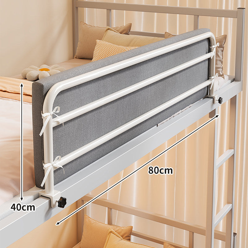 Bunkbett-Sicherheits-Seitenleiste mit gepolstertem Stoffschutz und Klemmmontage