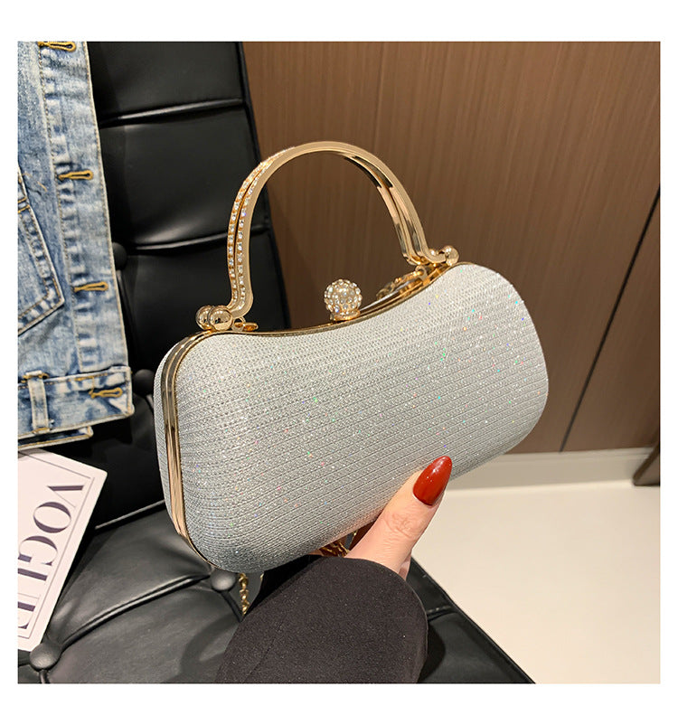 Elegante Perlen Abendhandtasche