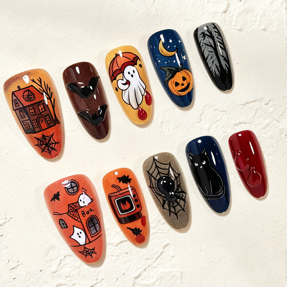 Halloween-Themen Nagelkunst Design Brehn