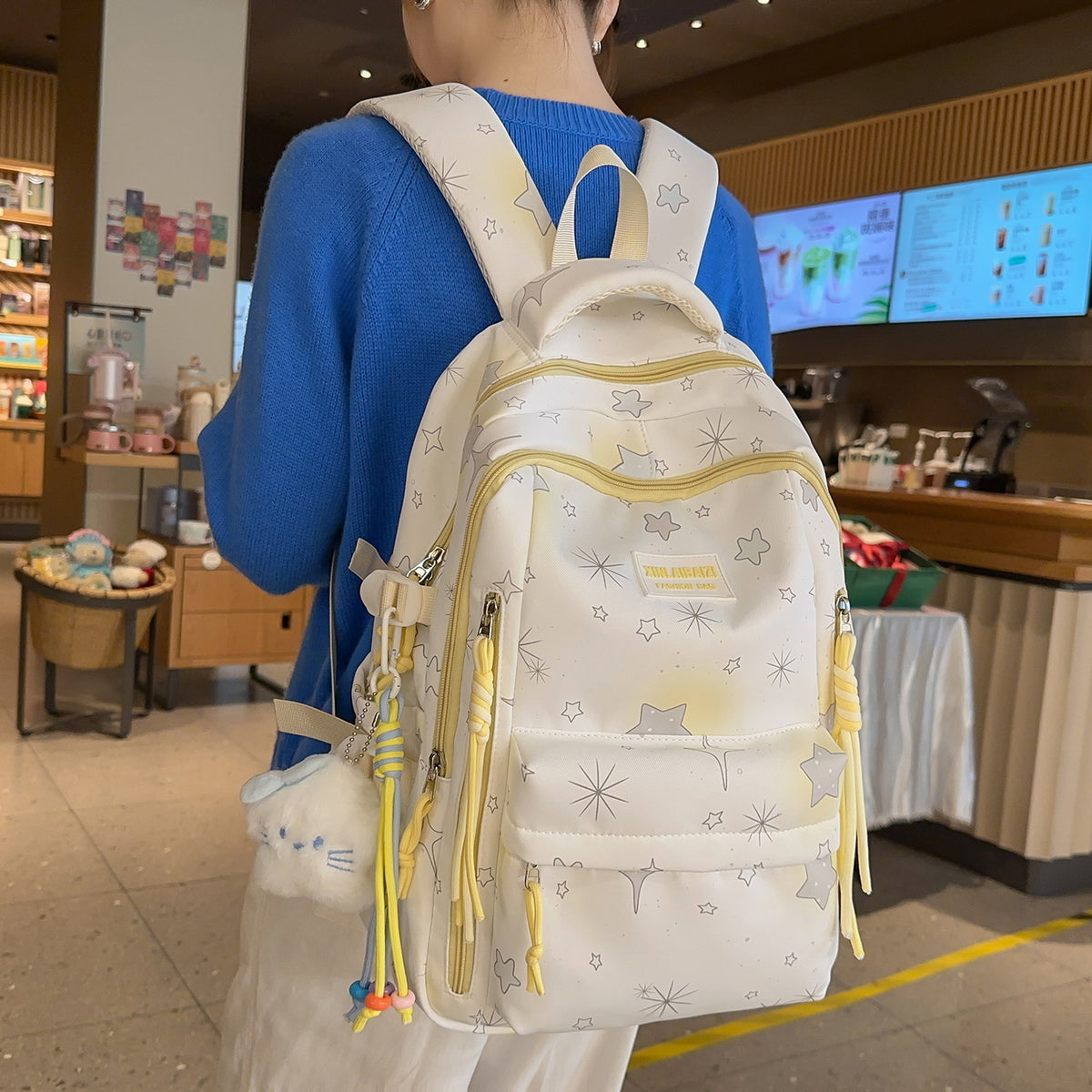 Stilvolle Stern-verzierte Schul-Rucksack Brehn