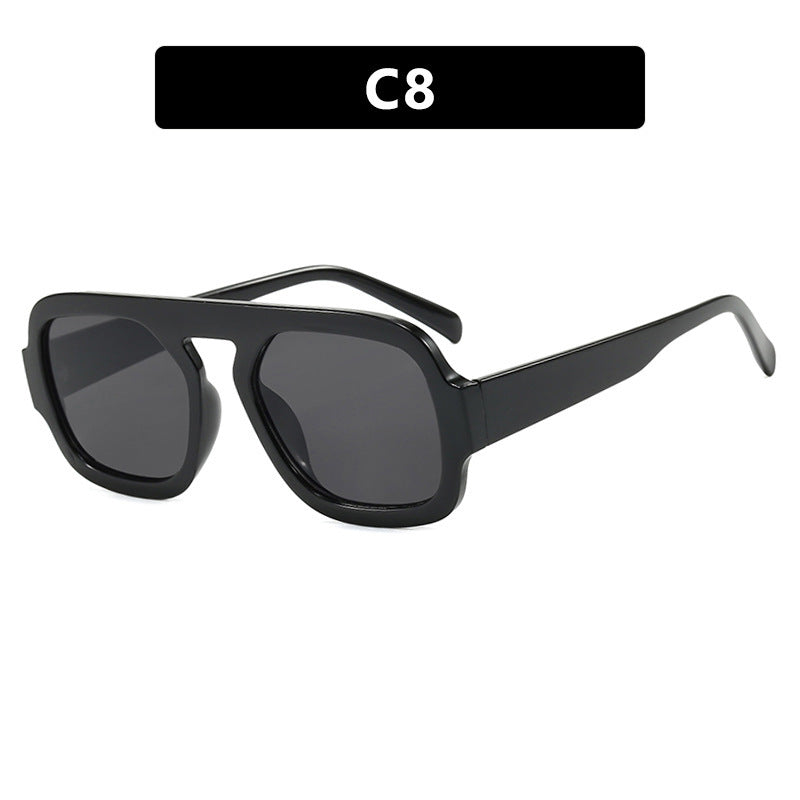 Damen moderne oversized Sonnenbrille im kantigen Design Brehn