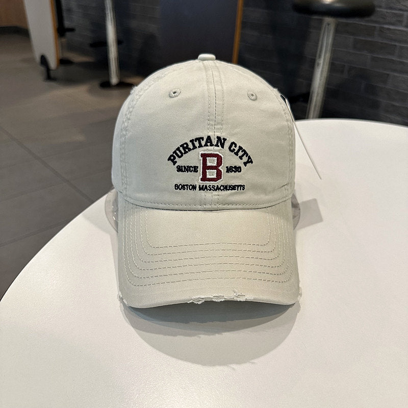 Herren Vintage-inspirierte bestickte Baseballmütze Brehn
