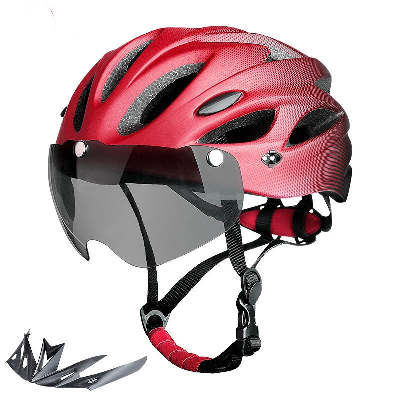 Fahrrad-Sicherheitshelm mit integrierten LED-Lichtern Brehn