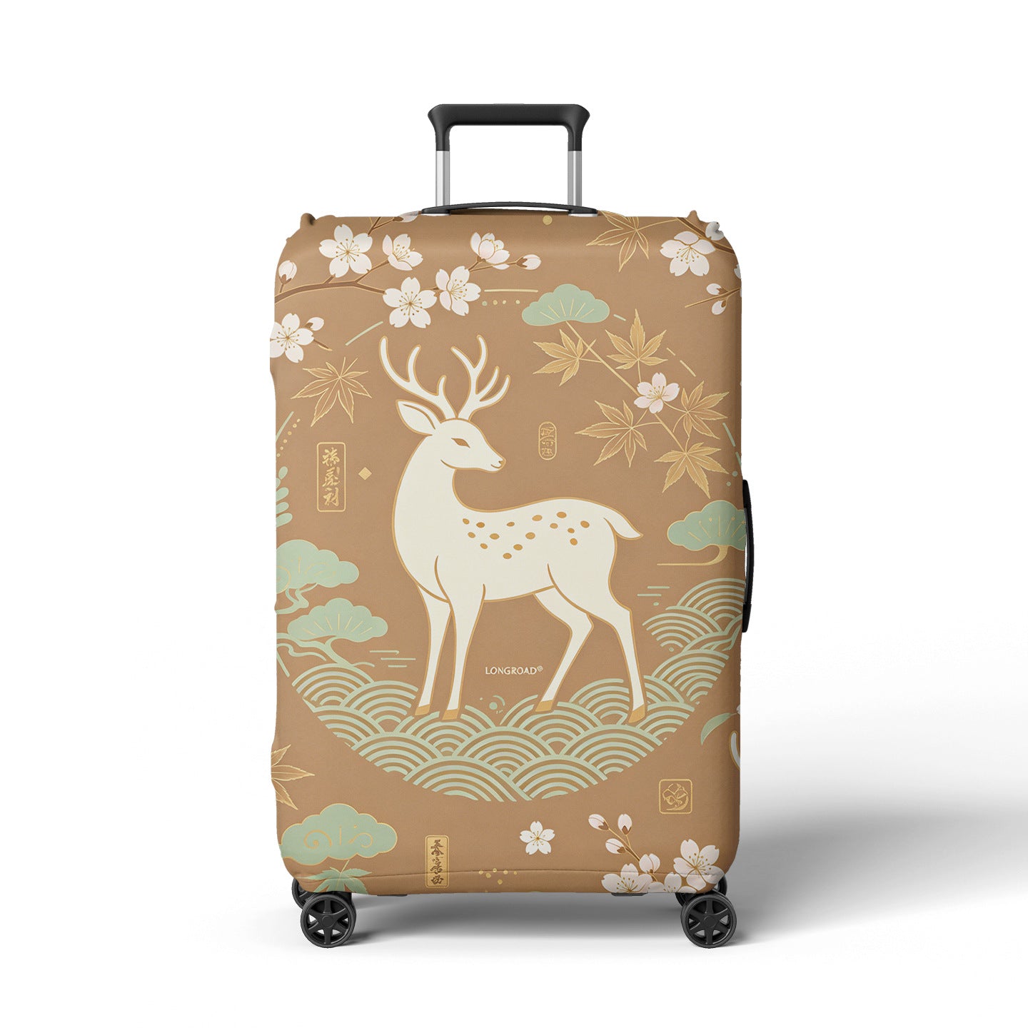 Damen Reisekoffer Brehn Blumendesign mit verstellbarem Griff