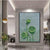 Texturiertes Lotusblumen-Canvas-Wandkunst