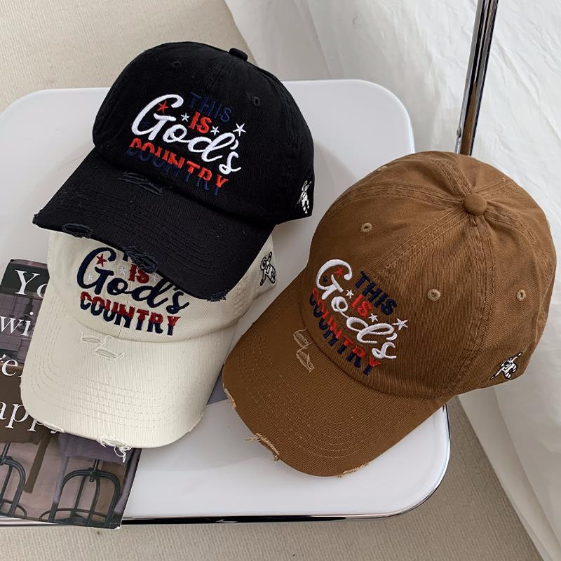 Männer's Distressed Bestickte Baseballmütze Brehn