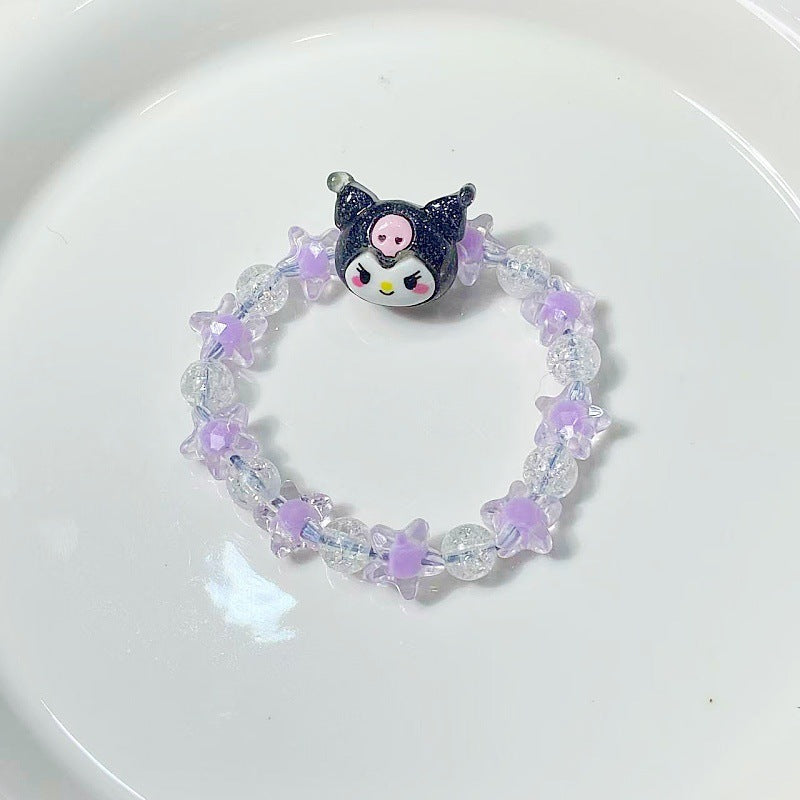 Verspieltes Armband mit Sternen und Niedlichem Anhänger Brehn
