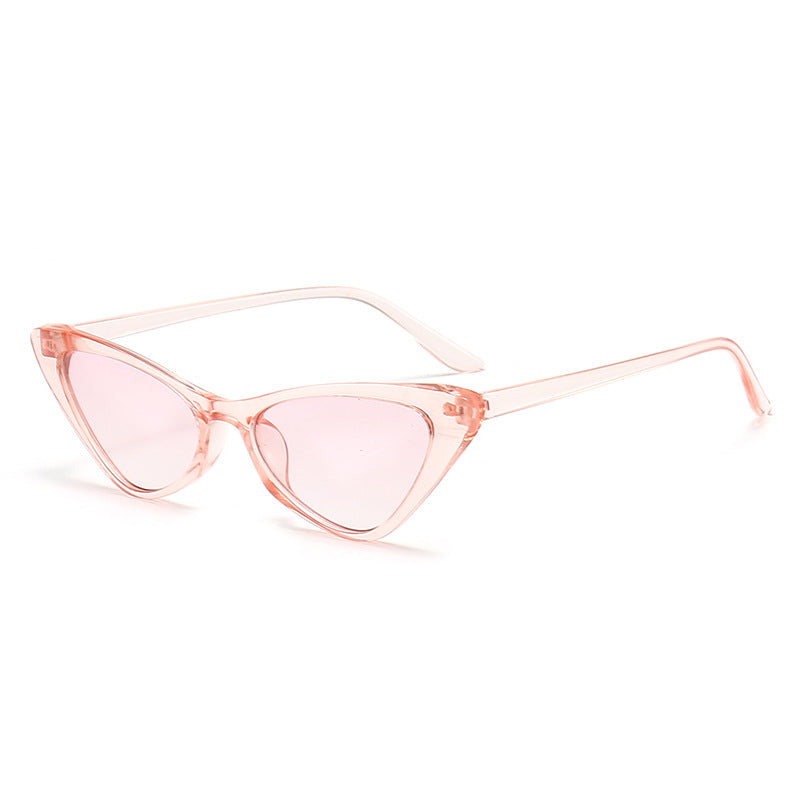 Damen stilvolle Cat-Eye Sonnenbrille mit glänzendem Kunststoffrahmen Brehn