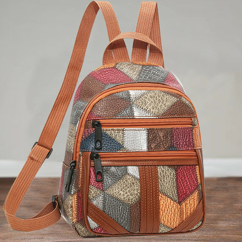 Stilvolle geometrische gemusterte Mini-Rucksack Brehn