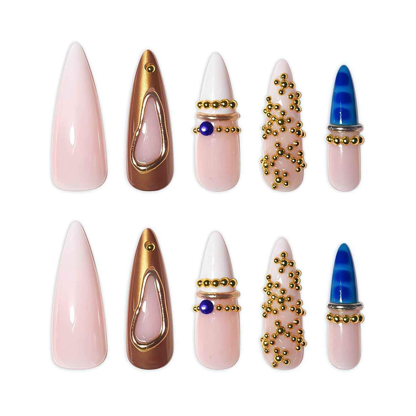 Künstlerische Glamour Nagelverlängerungen Brehn